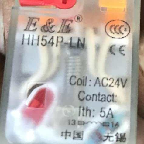 原装现货E&E HH52P-LN HH54P-LN DC24V AC220V继电器带灯带按钮