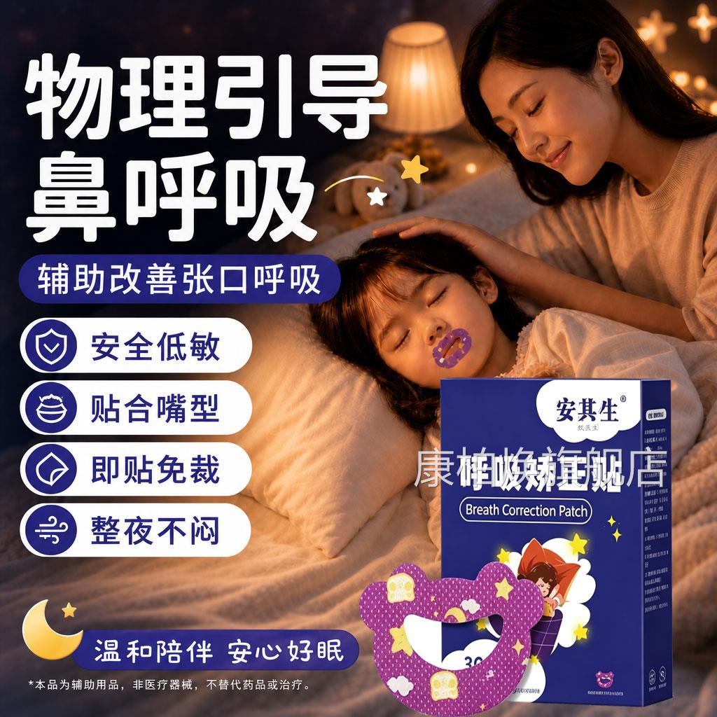 口呼吸矫正贴闭嘴合闭口贴儿童睡觉防张嘴唇贴封口贴闭嘴闭神器正