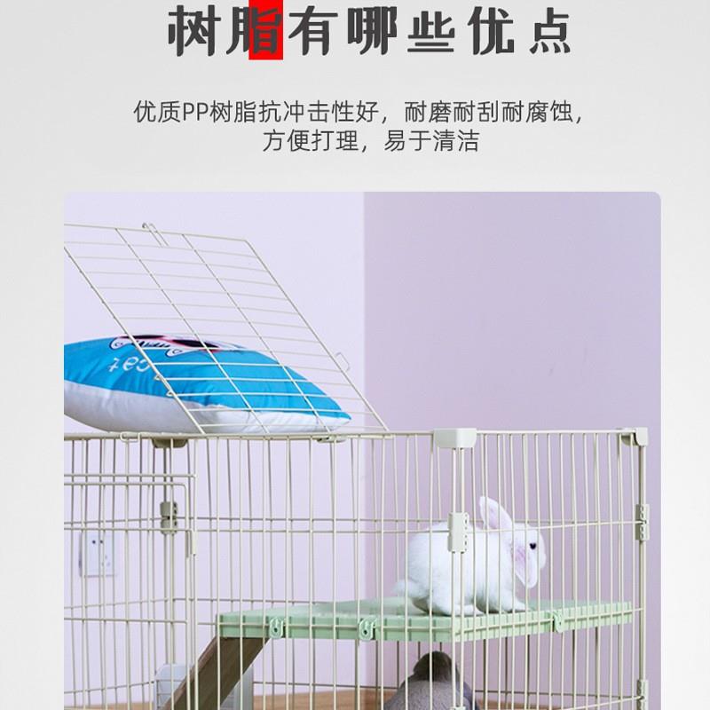 双层兔笼子兔舍养兔子房子专用大号宠物别墅家用室内兔窝宠物用品