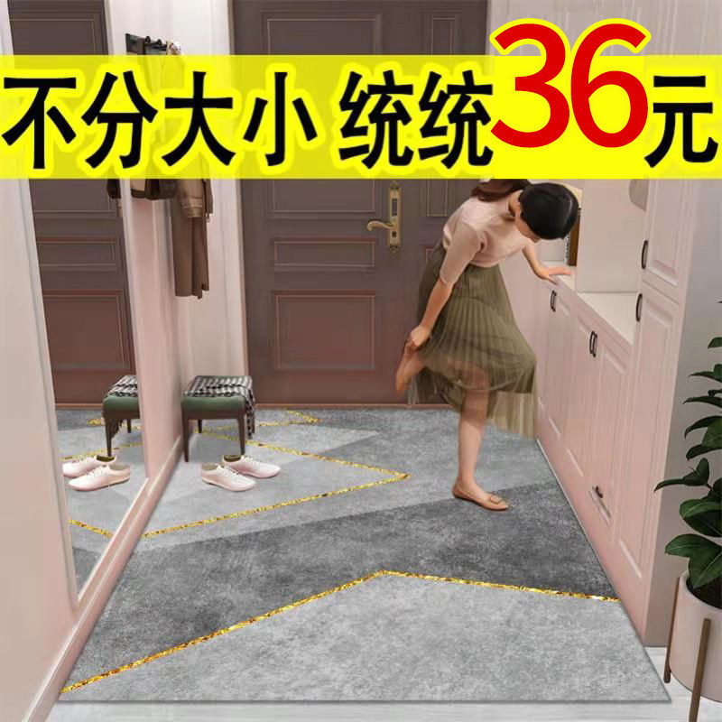 北欧轻奢入户地毯进门垫进户门脚垫入户门垫厨房门垫踩踏门地垫