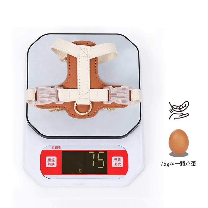 猫咪牵引绳防挣脱外出专用工字形背心式高皮革档蓝猫缅因猫德文