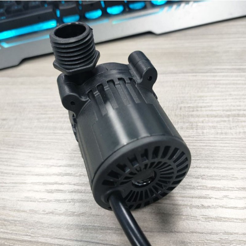 小型12V24V水冷循环加压工业耐酸碱喷泉直流无刷磁力潜水泵离心泵