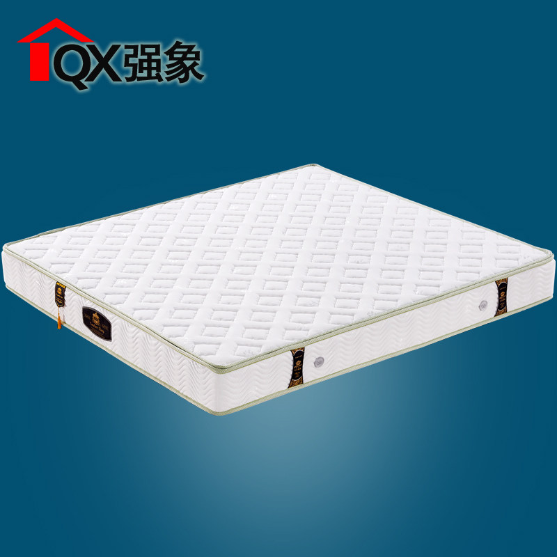 强象环保透气乳胶床垫1.5 1.8米可拆面料弹簧垫3E环保椰棕垫A08-3