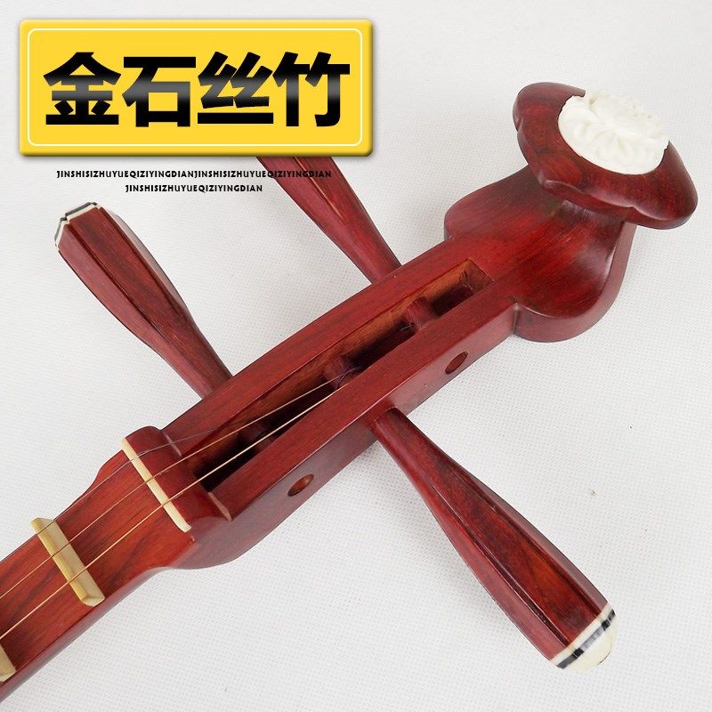 梵巢剧团乐队初学红花梨木材质手工制作秦琴乐器赠配件琴弦拨片包