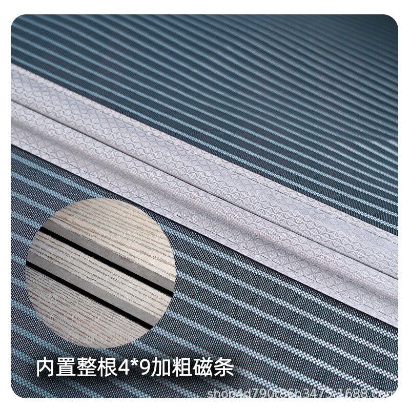 防盗门防蚊门帘侧开外门夏天纱窗帘简约免打孔入户门房间沙网帘F