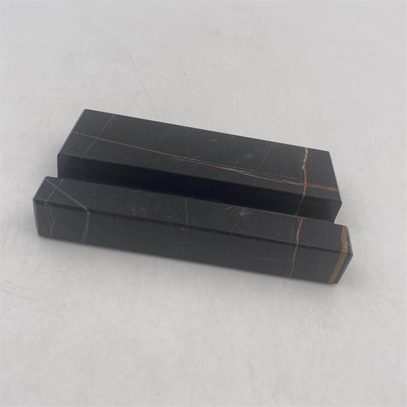 大理石名片座桌面名片卡片展示台前台石质名片架摆台创意架名片盒