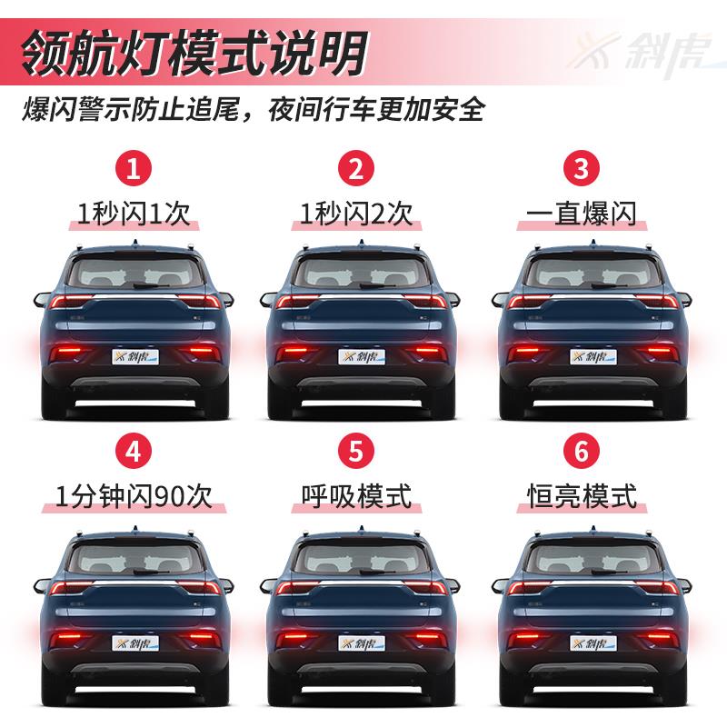 领航灯控制器适用豪越改装爆闪防追尾警示后雾灯呼吸巡航灯后杠灯