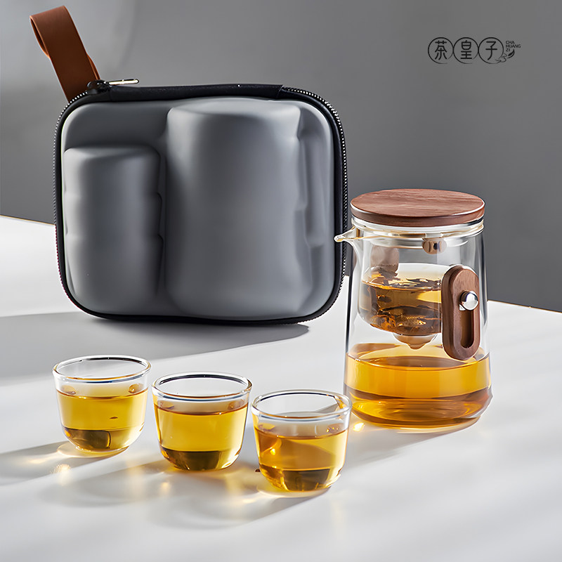 茶皇子旅行茶具套装便携式快客杯户外泡茶壶一人随身高端露营喝茶