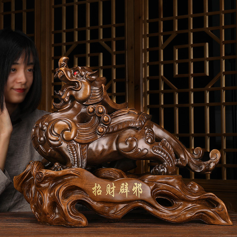 神兽招财貔貅摆件大号皮丘一对客厅老板办公室桌开业工艺装饰礼品