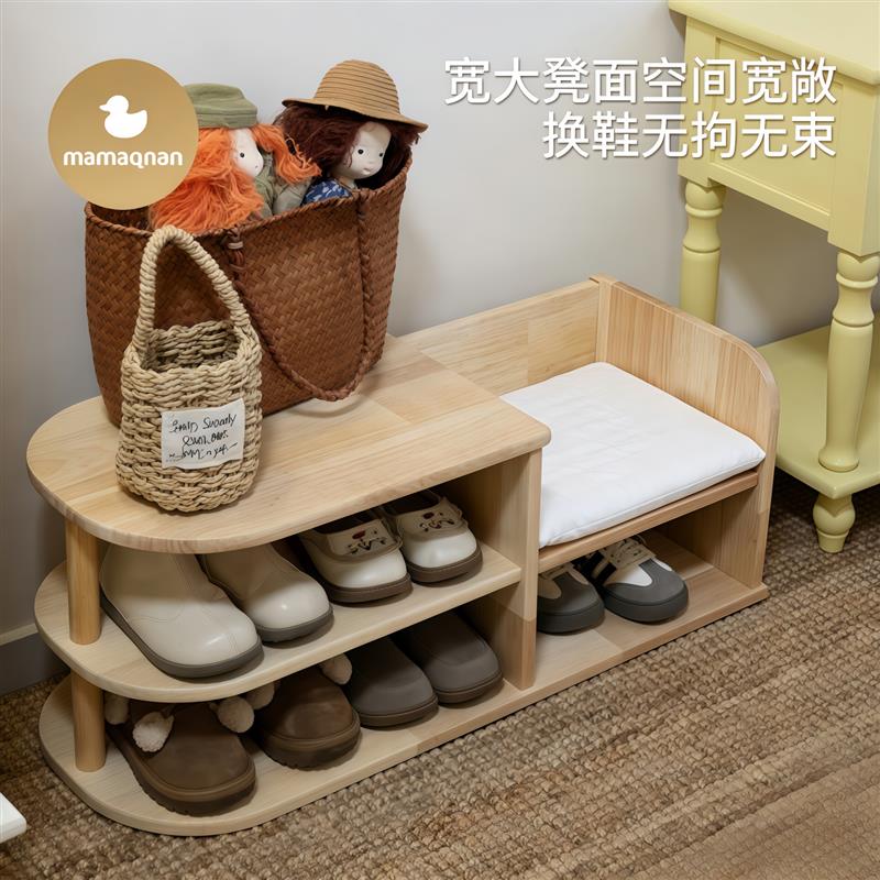 换鞋凳鞋柜一体小型门口家用儿童鞋架可坐宝宝穿鞋矮凳储物收纳架