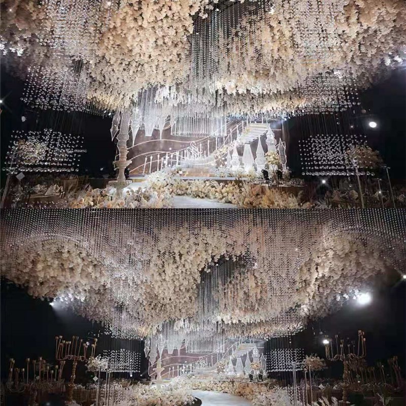 新款婚庆道具铁艺城堡背景道具梦幻城堡主题婚礼舞台背景美陈摆件