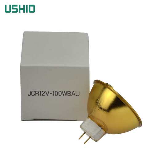 优秀USHIO  JCR 12V100W BAU GZ6.35金杯 镀金灯杯仪器灯杯