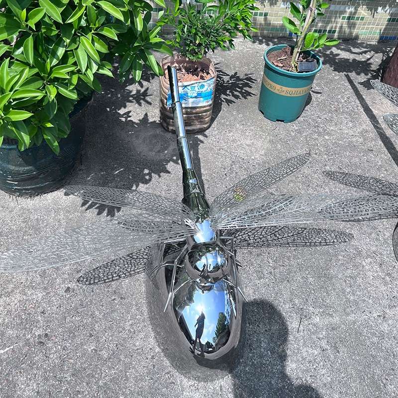 不锈钢入户大型动物小品户外草坪景观水池金属商场摆件不锈钢雕塑