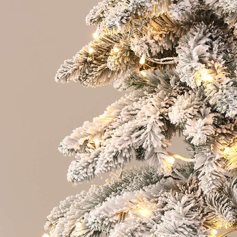 厂家直销 植绒PVC铅笔自动圣诞树 圣诞节装饰品 LED发光圣诞树
