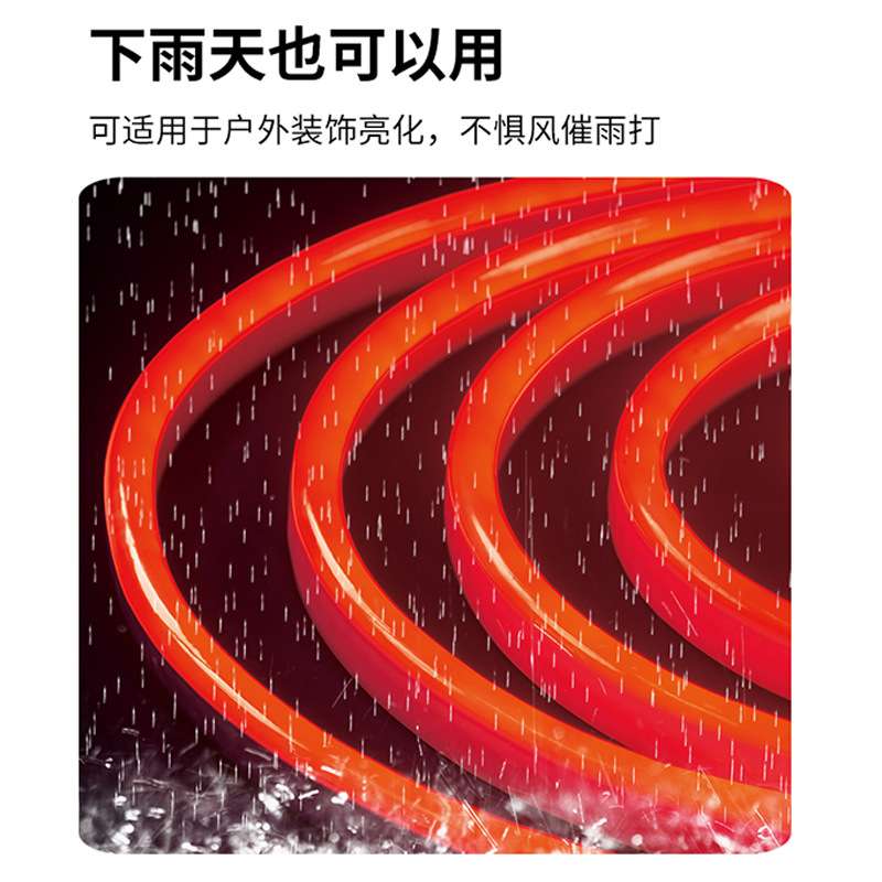 跨境美规LED霓虹管灯带户内外庭院花园婚庆圣诞装饰变光防水发光