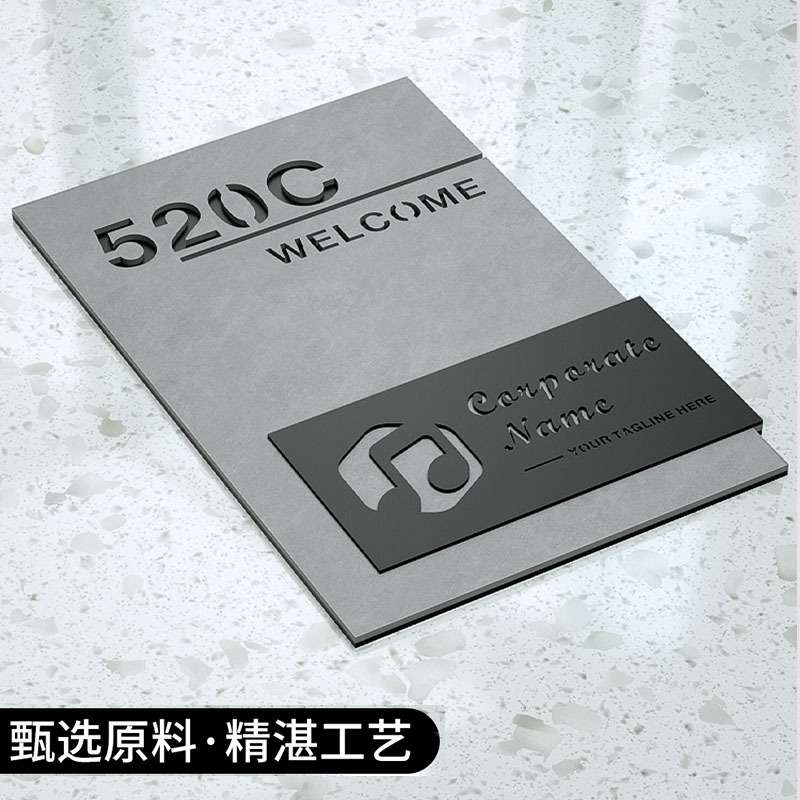 办公室门牌号码牌家用总经理室科室牌商用民宿北欧工业风标识门贴