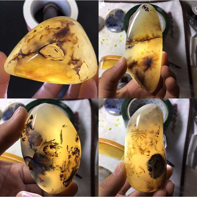 天然玛瑙原石海洋玉髓水草玛瑙
