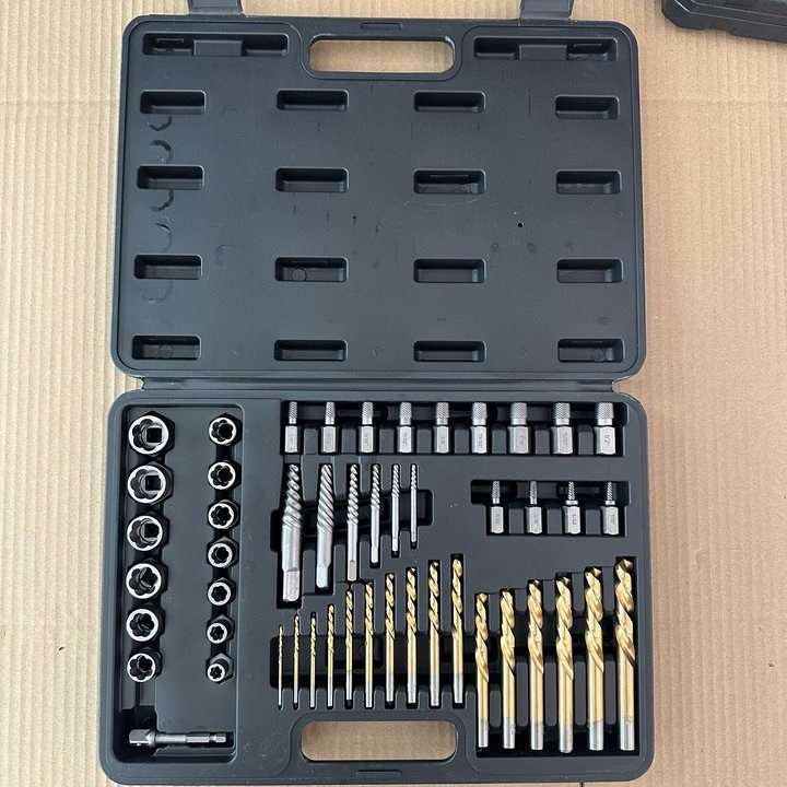 取出器49pc套装断丝螺母取出器多功能螺母拆卸工具反牙套筒汽修工