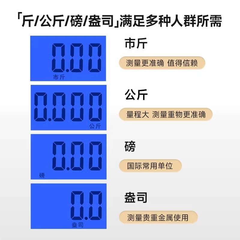 手提秤高精度电子秤精准家用50kg便携拉力小型弹簧吊勾钩称