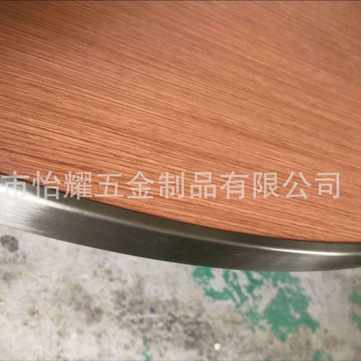 海岛酒店  半岛酒店不锈钢折叠圆台 不锈钢边餐桌 酒店家具