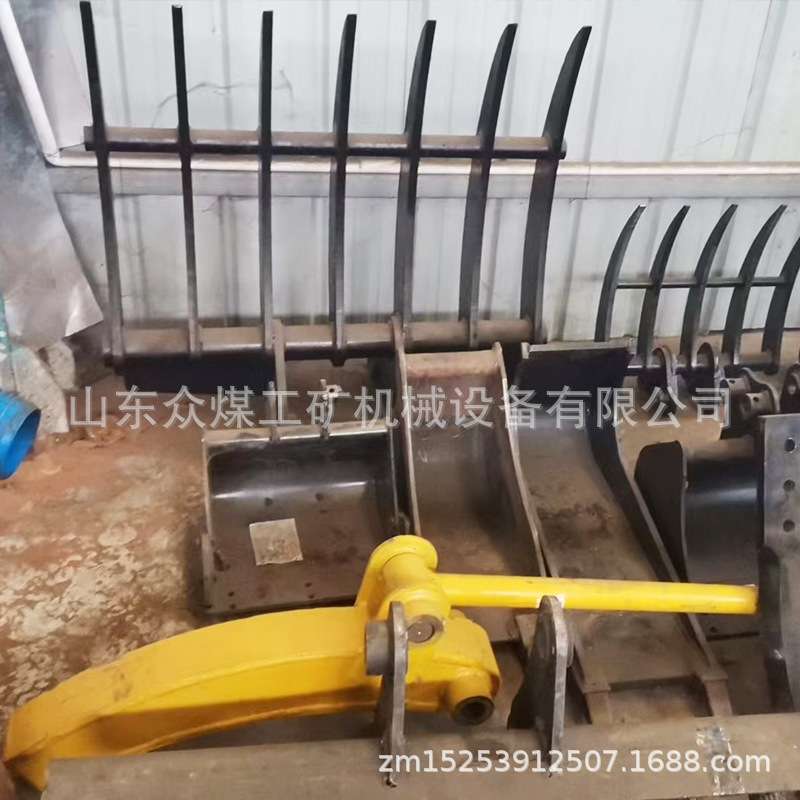 挖掘机机械拇指夹 挖斗配合使用随车夹 三角度调节单齿双齿拇指夹