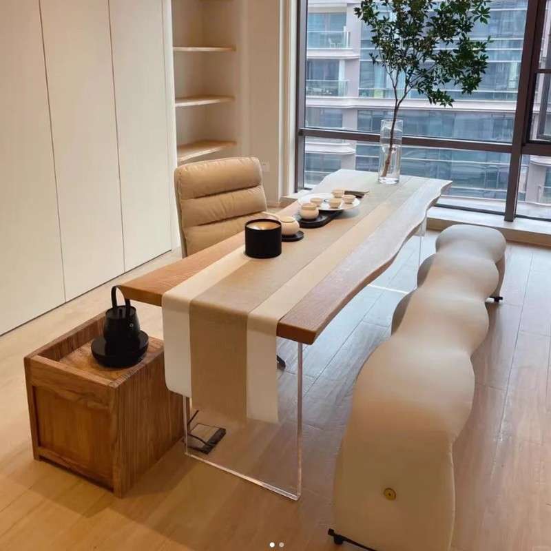 实木板桌板升降桌面工作台松木板老榆木桌面板碳化板原木大板图片