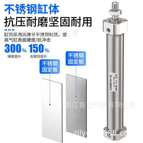 JCM系列不锈钢迷你气缸JCDMBZ20-25-32-40-50-75-100-150-200-250