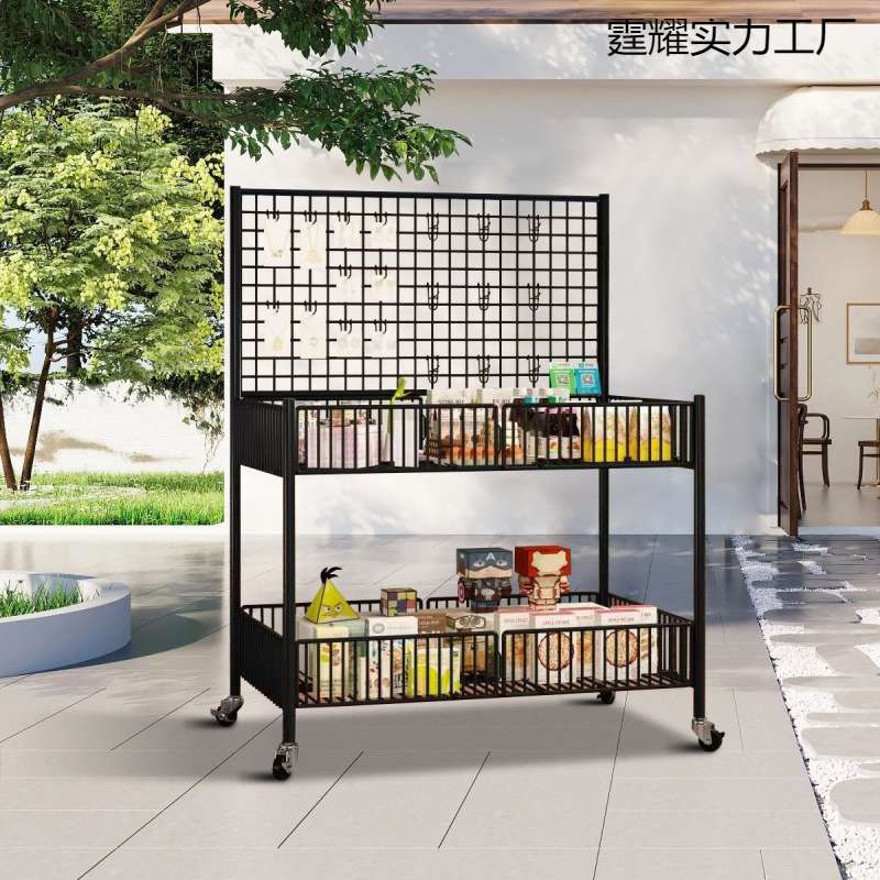摆摊小推车夜市地摊专用车手推花车置物架促销展示架快速收摊神器
