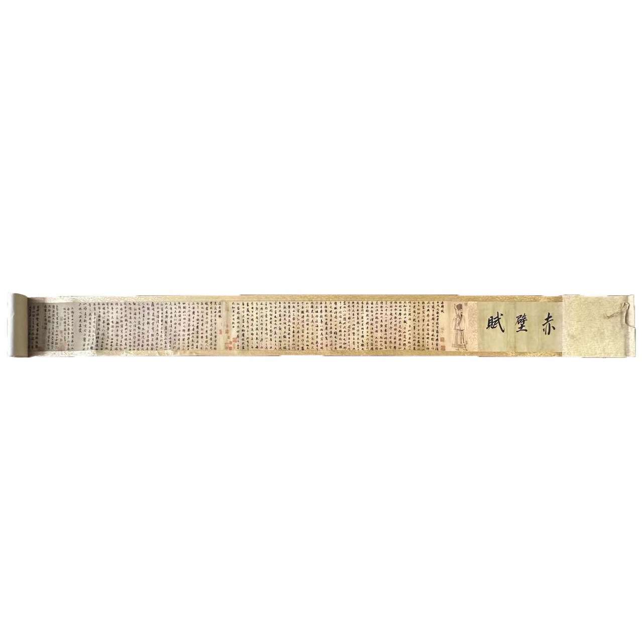 厂家直销精品十米长卷各种名人名画仿古山水花鸟人物收藏送礼