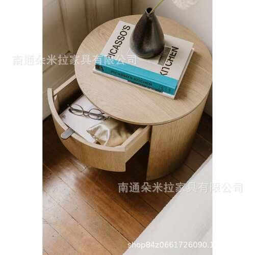 RH美式实木床头柜设计师设计独特简约床头柜储物柜