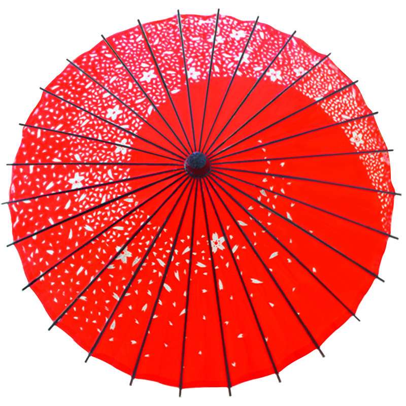 红色油纸伞古典江南防雨实用防嗮工艺舞蹈道具小桐油伞装饰伞