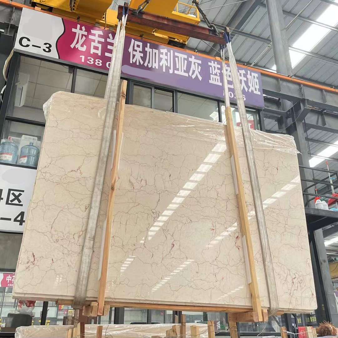 红线玫瑰大理石踏步台阶楼梯石材墙面柱子窗台板门套窗套