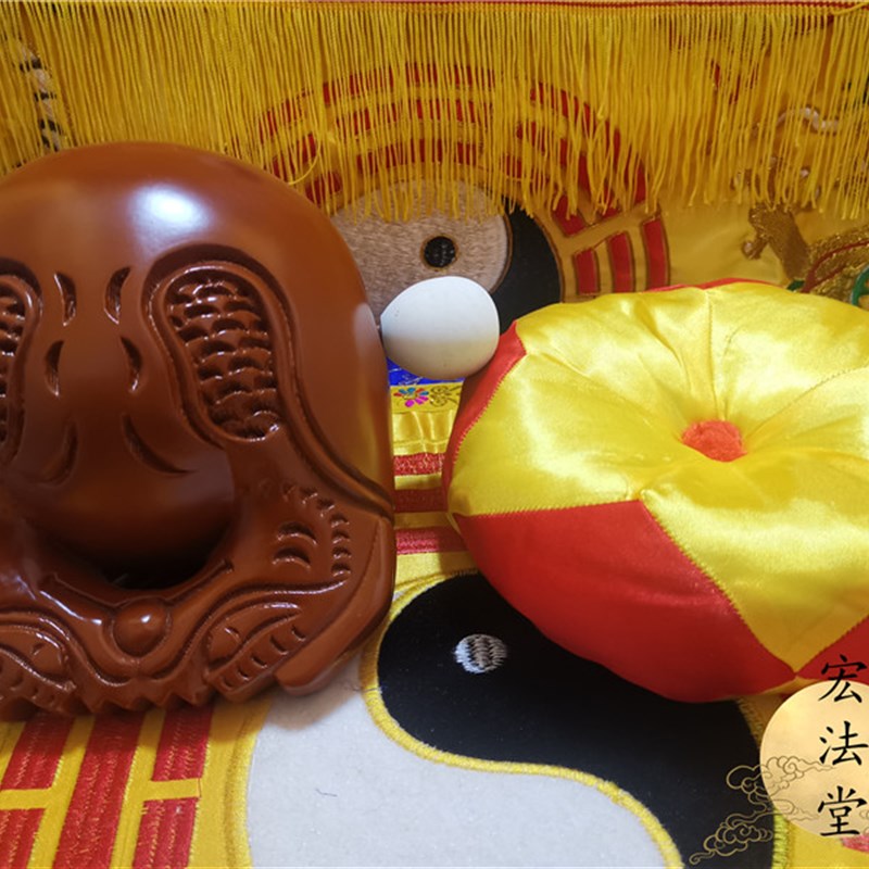 道佛用品木鱼香樟木木鱼实木木鱼精雕敲鱼子道家用品
