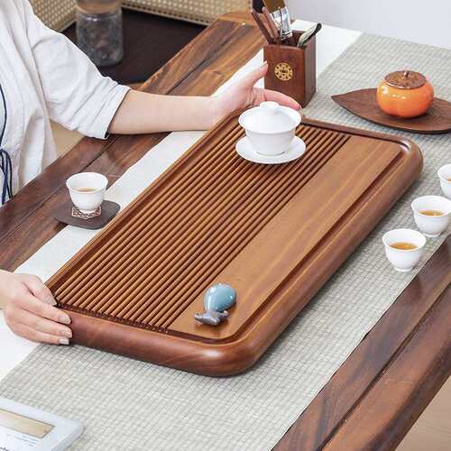 茶盘实木家用小茶台泡托盘花梨木电木新款整块办公室功夫排水茶海