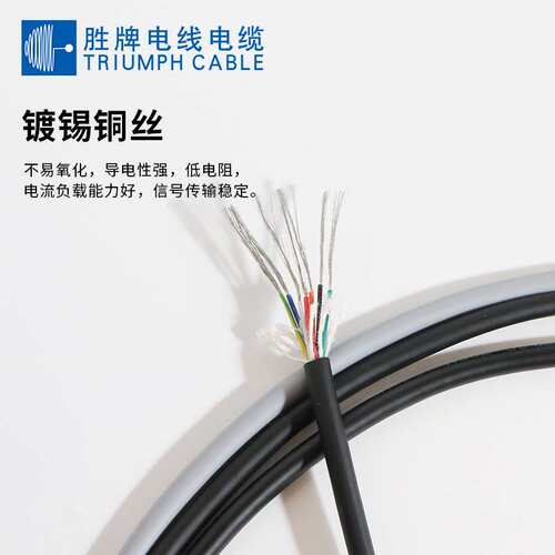 480-2464 22AWG 2-40芯高柔拖链电缆机器人坦克链数控信号线