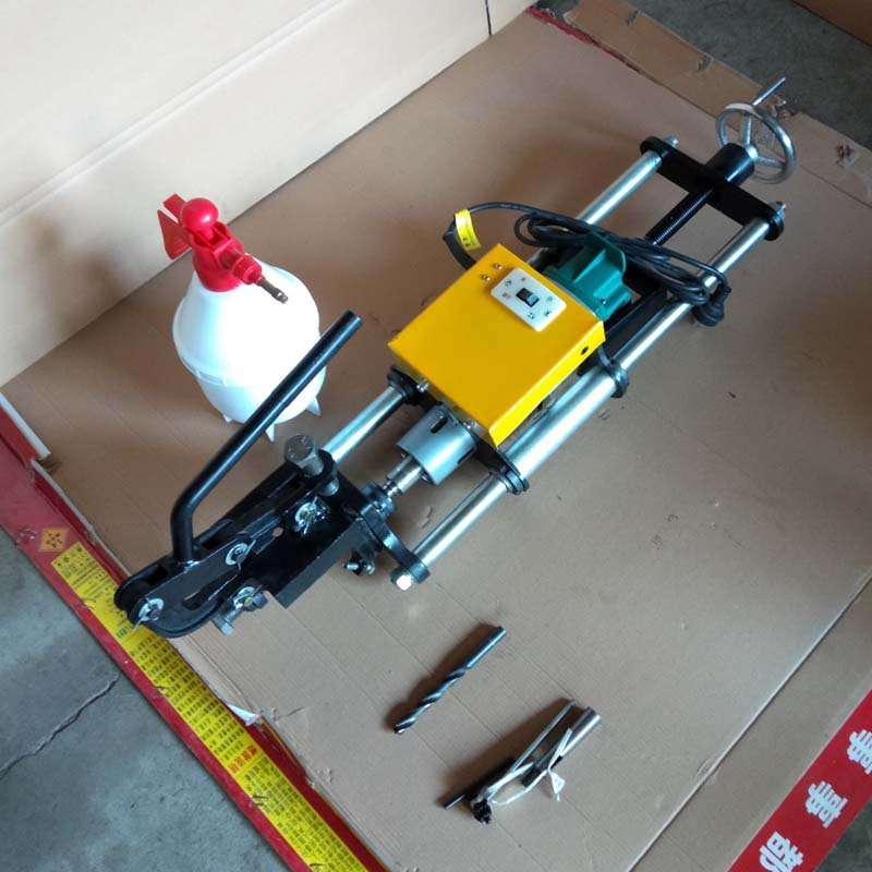 铁路施工钻孔工具电动钢轨打孔机铁路维护钻孔机工作转速240r/min