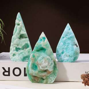 阿朋水晶天然水晶原石异极矿火焰摆件奇石观赏石水晶火苗雕刻件