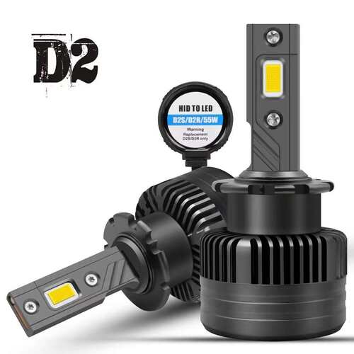 直插式D系列LED大灯单铜管90W大功率高亮灯D1S/D2S/D3S/D4/D5/D8