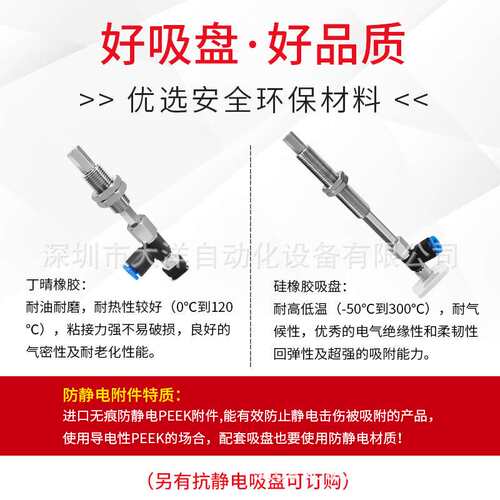 椭圆形真空吸盘带缓冲侧进气ZP2-R4010WN/SK10 20 30 40 50-04/06