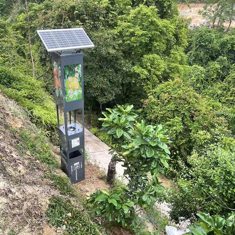 户外景观式园林农用茶园太阳能杀虫灯频振式稻田养殖场捕蚊灯
