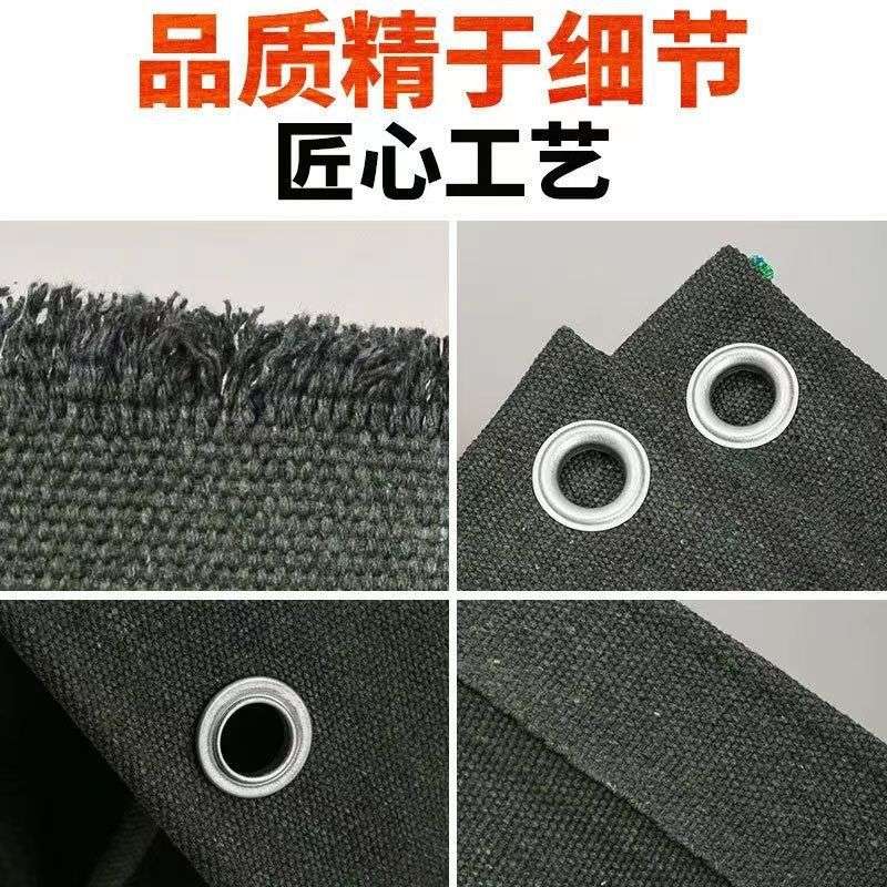 篷布5*6特厚老棉帆布防嗮透气防尘耐磨遮阳布耐高温抗风化老帆布