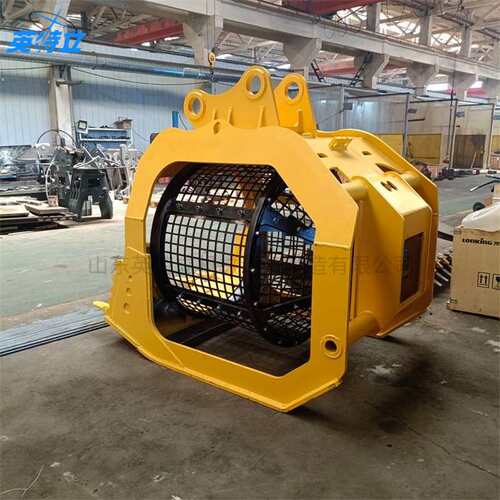 Excavator equipment screening cage挖机属具河道清理筛分斗