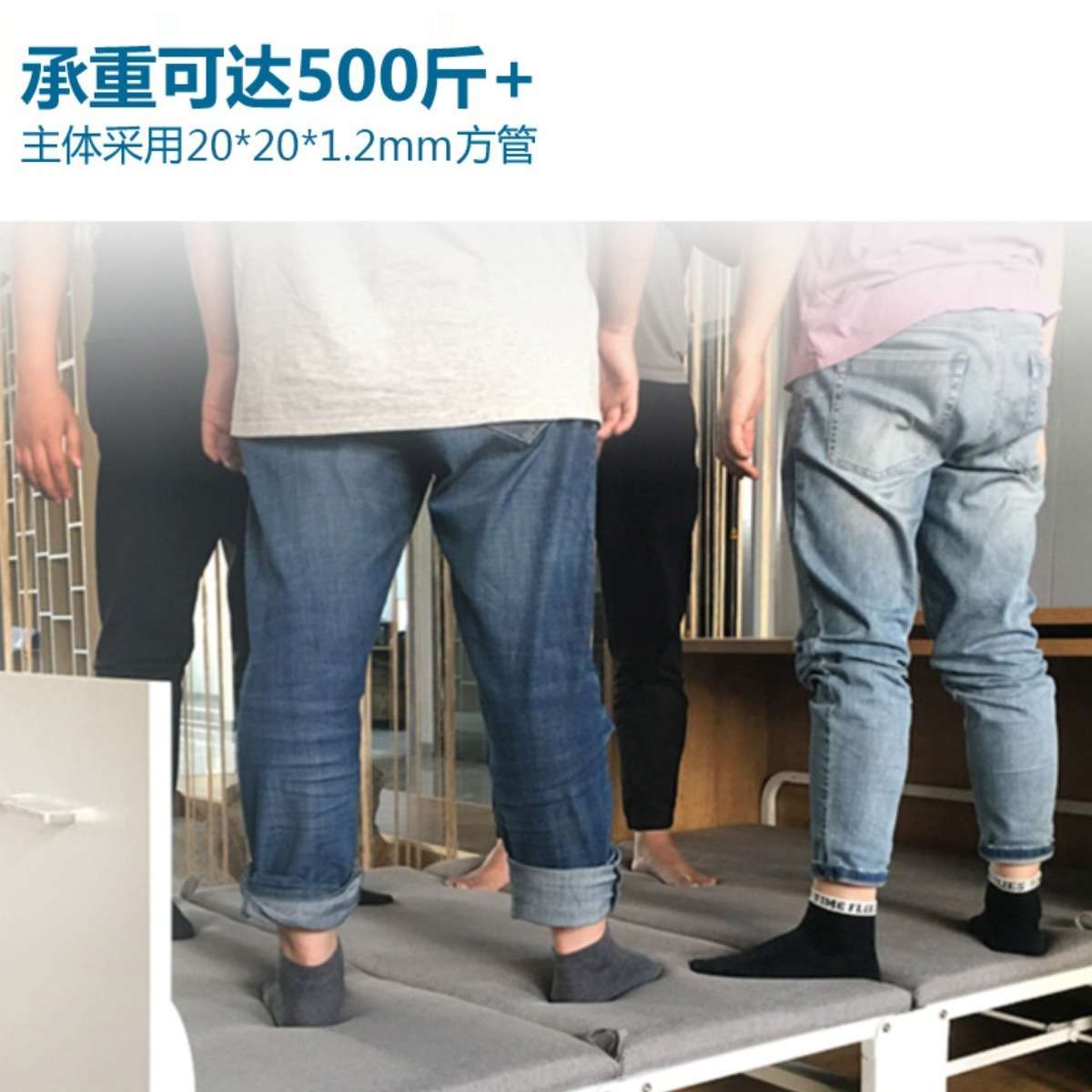 家用折叠床小空间隐形床多功能双人四折床午休隐藏床简易午睡床