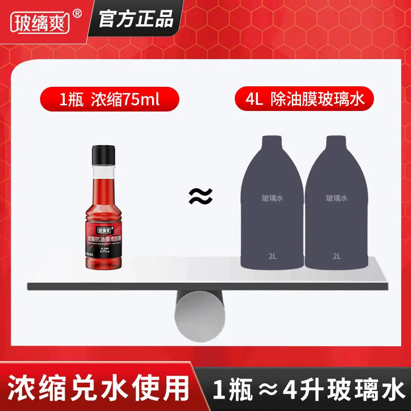 【下单立减50】抗油膜精挡风玻璃去油膜玻璃水浓缩油膜去除剂WZ