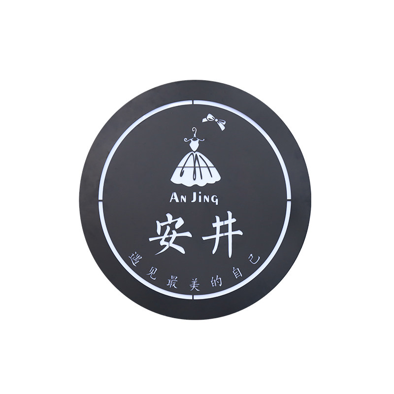 镂空圆灯箱led灯箱广告牌招牌门牌不锈钢牌圆形灯箱个性灯箱定制