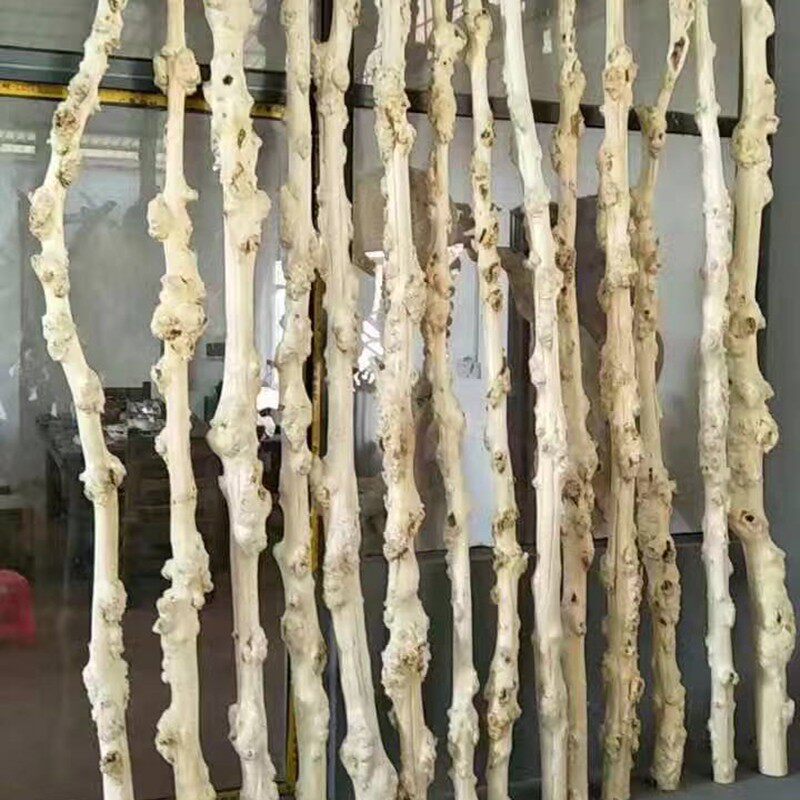 干树枝去皮白树枝装饰鸿运树摆件造景橱窗道具实木造型枯树藤条杆