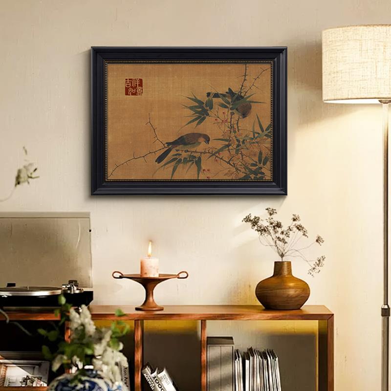 百蝶图中式古风电表箱装饰画弱配电箱挂画电源开关盒遮挡壁画新款