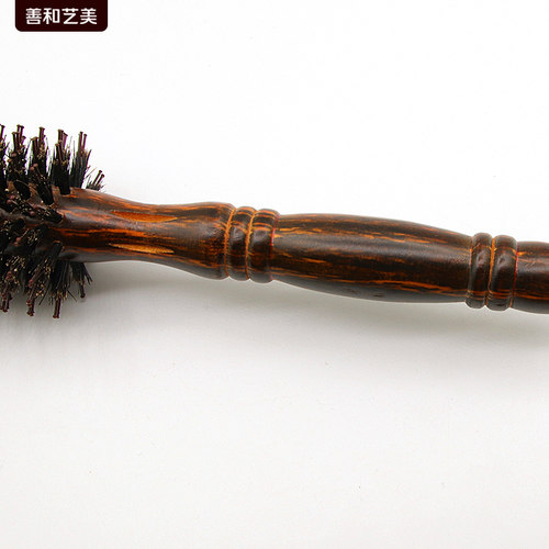 猪鬃毛梳子女士专用长发直发美发滚梳发廊专业家用卷发棒直卷两用