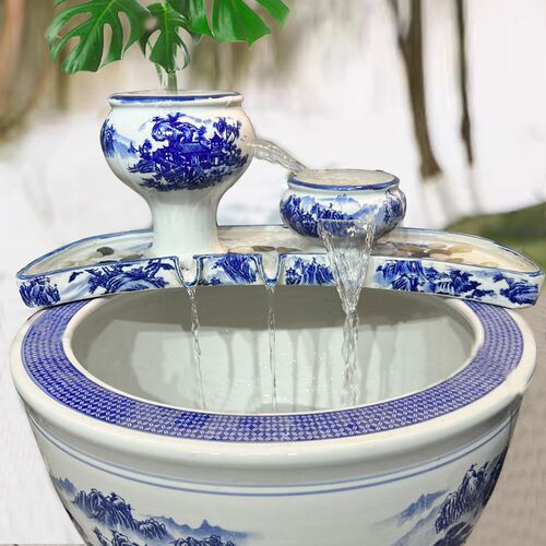 陶瓷流水增氧器 水缸过滤循环设备 适用于养鱼与水培系统