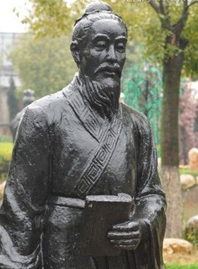 石膏古代人物定制地震仪张衡雕像定做圆周率祖冲之雕塑订蔡伦摆件